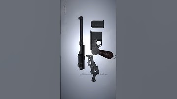 step by step Mauser C96 disassembly #gaming #shortvideo #disassemble #disassembly #short #shorts