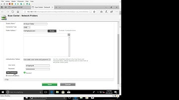Creating a Network Folder Scan on a Lexmark  XC4140