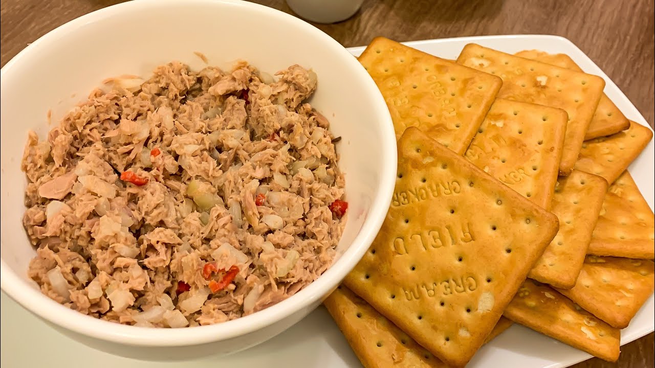Piqueo rápido atún con galletas YouTube Piqueo rápido atún con galletas YouTube