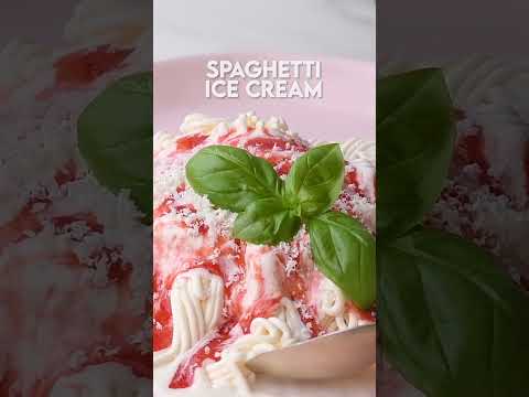 Spaghetti Ice Cream dreams come true! 🍦🍝