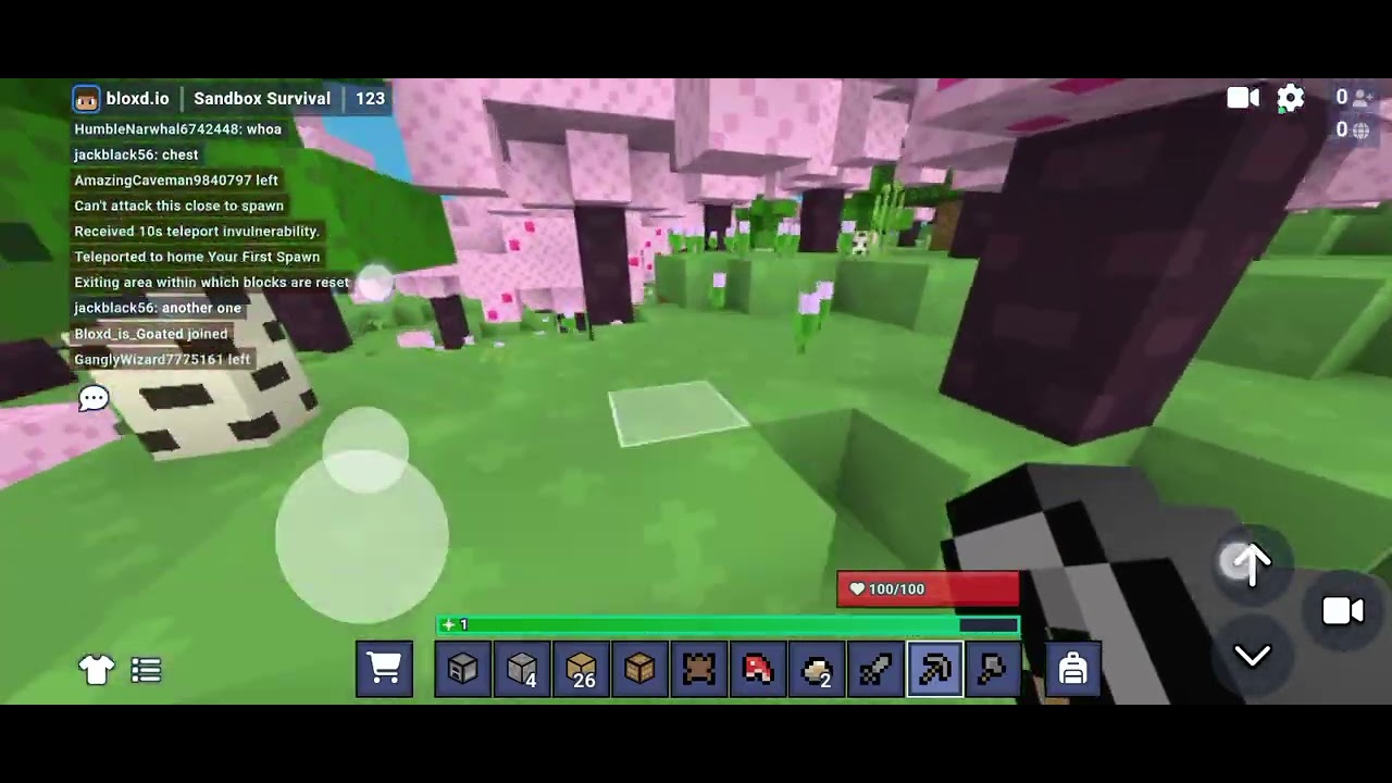 Playing survival and actually getting to iron/stone level