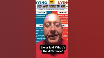 Are you confusing “Lie” and “Lay”? Here’s a quick breakdown. #learnenglish #grammar