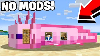 How To Live Inside an Axolotl in Minecraft Tutorial! (Easy) screenshot 4
