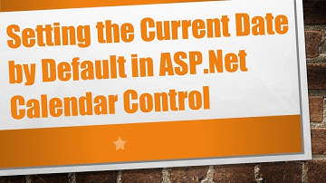 Setting the Current Date by Default in ASP.Net Calendar Control