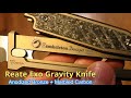 Reate Exo Gravity Knife First Impressions! (Bronze Anodized Titanium + Marble Carbon Fiber)