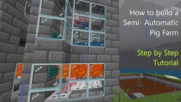 How to build a Semi-Automatic Pig Farm - Minecraft - Xbox One