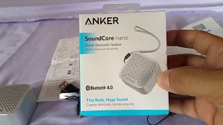 Anker Soundcore Nano Bluetooth Speaker Unbox/soundtest