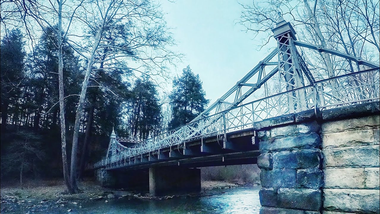 Sling Shot Bridge Slingshot car & The Cinderella bridge Youngstown Ohio - YouTube