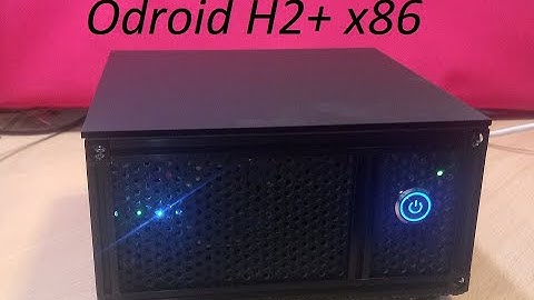 Odroid H2+ x86 media player in a Makerbeam case - Storage upgrade