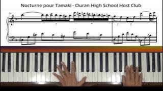 Nocturne pour Tamaki Ouran High School Host Club Piano Tutorial