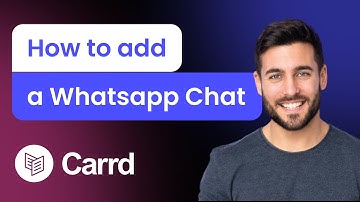 How to add a Whatsapp Chat to Carrd