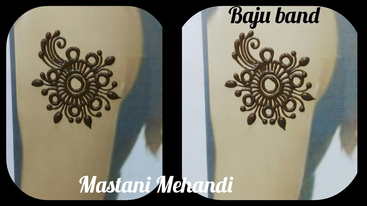 Simple Baju band Mehandi design ll Baju band Tattoo ll Mehandi for Baju  band ll Mastani Mehandhi  YouTube