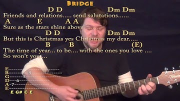 Thumbnail of Please Come Home For Christmas (Eagles) Guitar Cover Lesson in A with Chords/Lyrics