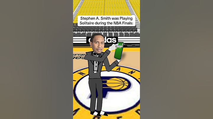 Stephen A. Smith was caught playing Solitaire during the NBA Finals: #nba