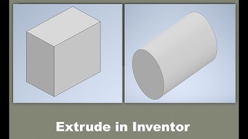 How to use Extrude in Inventor/3D model with Extrude