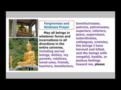 Forgiveness And Kindness Prayer With Female Voice  บทแผ่เมตตาและอุทิศส่วนกุศลฉบับภาษาอังกฤษ เสียงสตรี - Youtube