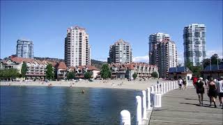 Walking Bardwalk To Tugbat Bay On Sunday, August 25, 2024, Kelowna, Bc, Canada