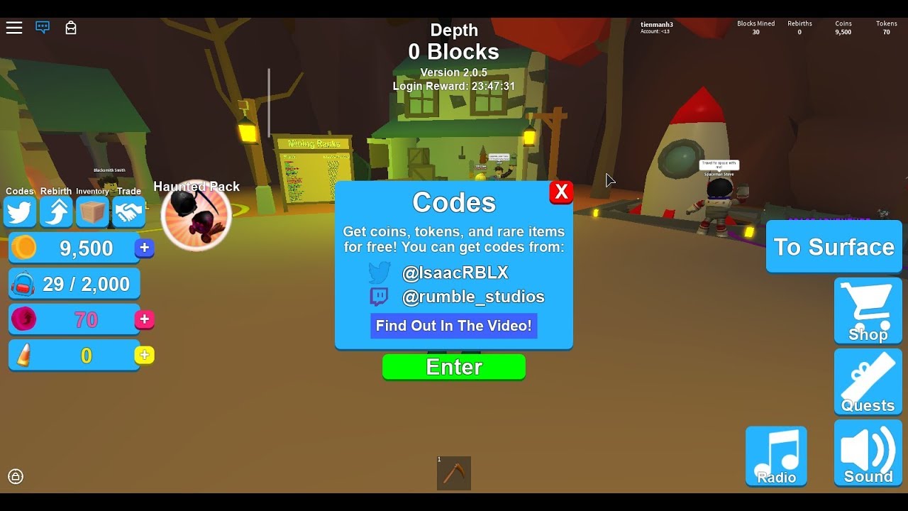How To Get The Twitch Wings With A Code For Roblox Mining Simulator - roblox wings code youtube