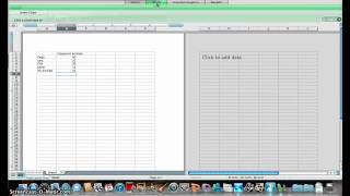 Screencast using Excel program