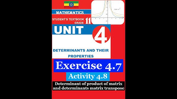 Mathematics Grade 11 Unit 4 Exercise 4.7 and Activity 4.8@Girma21