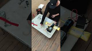 The Essential Off-Grid Tool: 12V Winch for Lifting, Pulling, and Placing Heavy Items Solar Charged.