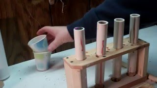 Showing how I make acrylic (polyester)  pen blanks