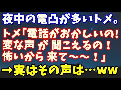 【スカッとする話】夜中の伝電凸が多いトメ。｢電話がおかしいの！変な声が聞こえるの！怖いから来て！｣→実はその声は…ｗｗ【スカッと便り】