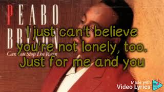Can you stop the rain _ Peabo Bryson (lyrics).