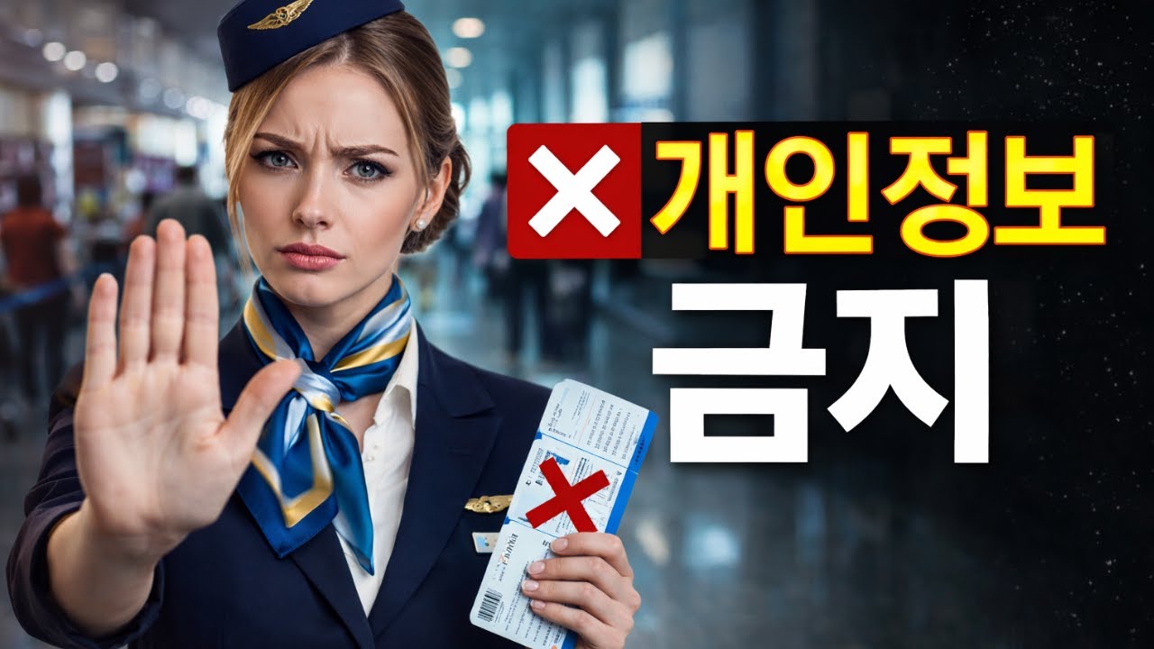 공항에서 이 개인정보 절대 말하지 마세요｜모르는 순간 큰 문제 생깁니다
