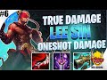 TRUE DAMAGE LEE SIN ONESHOT DAMAGE | Lee Sin Wild Rift Gameplay & Guide | True Damage Series #6