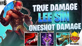 TRUE DAMAGE LEE SIN ONESHOT DAMAGE | Lee Sin Wild Rift Gameplay & Guide | True Damage Series #6