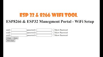 ESP 32 & 8266 wifi tool - SPIFFS oriented AsyncWebServer based wifi configuration tool.