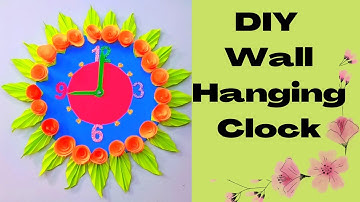 Clock Model For School Project// How to make easy and beautiful Hanging Clock for School Project 🕥⏰️