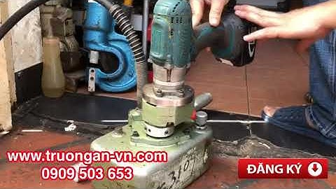 Bơm thuỷ lực sử dụng pin Makita 18V - Đầu cắt cáp ngầm fi75mm