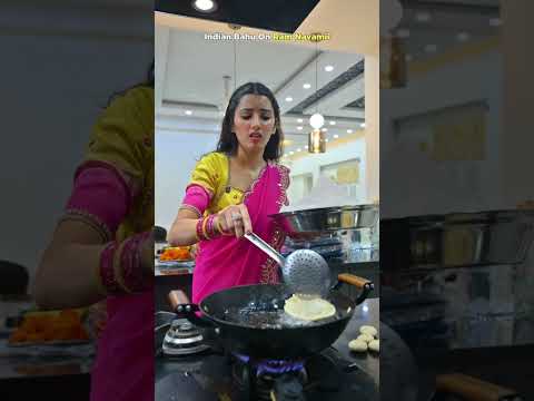 Indian Bahu Aur Kanya Pujan 🤣 #neetubisht #comedy #lakhneet #youtubeshorts #trending #ytshorts