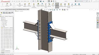 Steel Structure in Solidworks Weldments