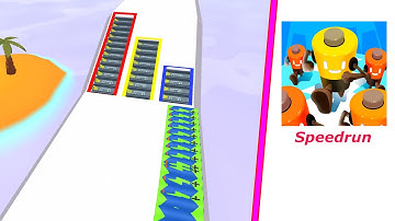 Battery Run 3D - Speedrun - Gameplay Walkthrough - Level 235 236 237