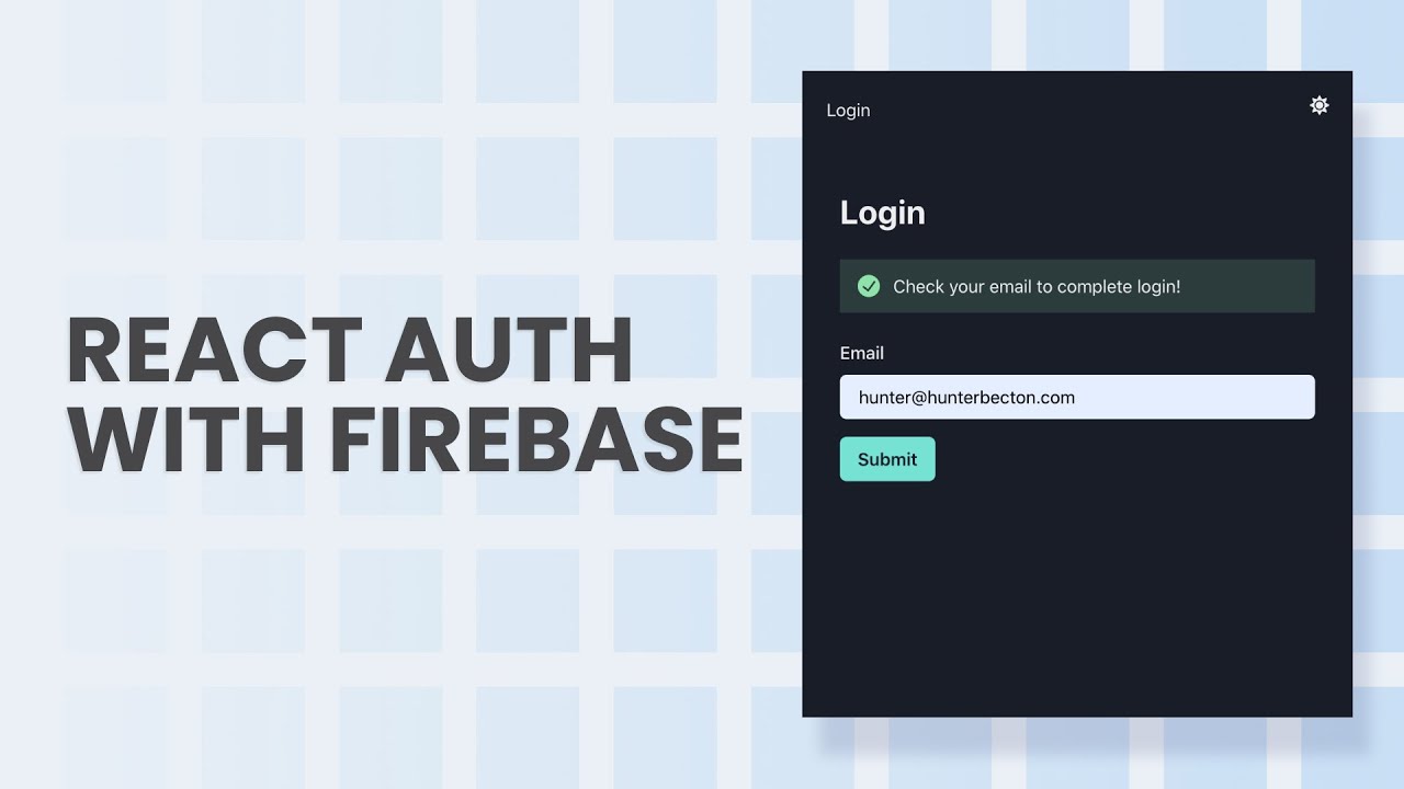 Аутентификация React. React Firebase auth. React auth Page. Image of emailjs PNG. Private auth