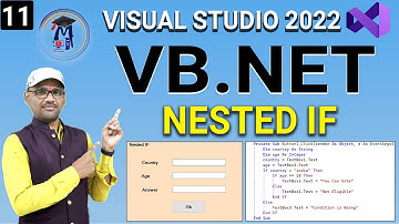 L11- VB.net Conditional Statement-  Nested If Condition Control Flow Statement | IF Condition