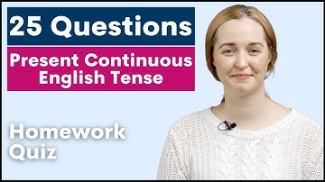 25 Present Continuous Tense Questions | Learn English Grammar