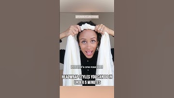 Try this EASY head wrap style // ROSE BUDS