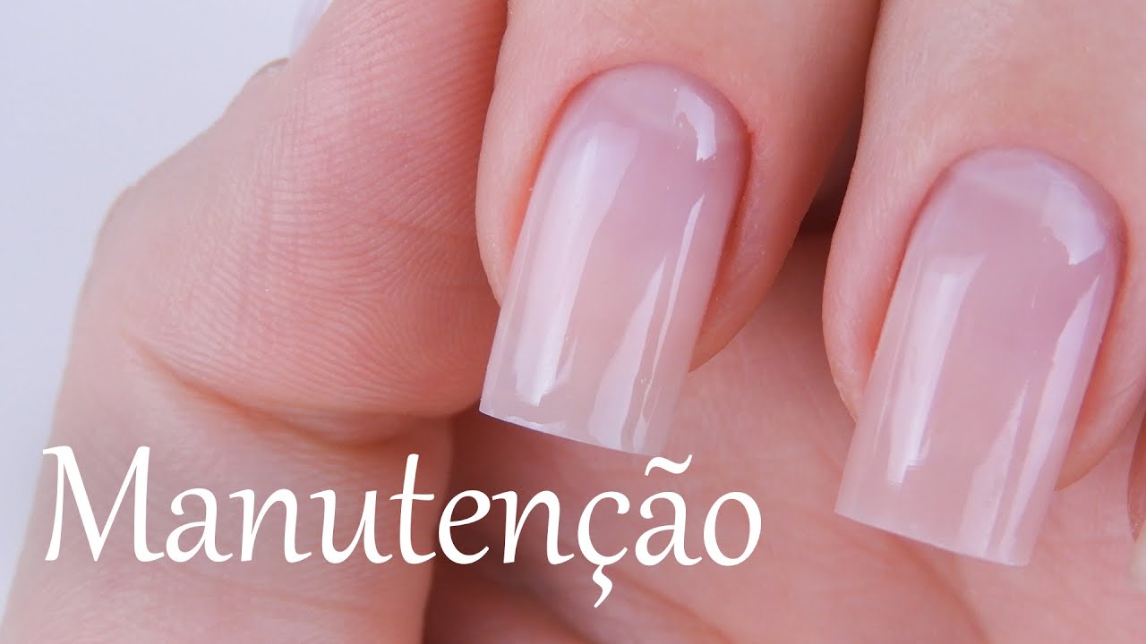 Como Fazer Manutenção De Unha De Gel Com Tips - YouTube
