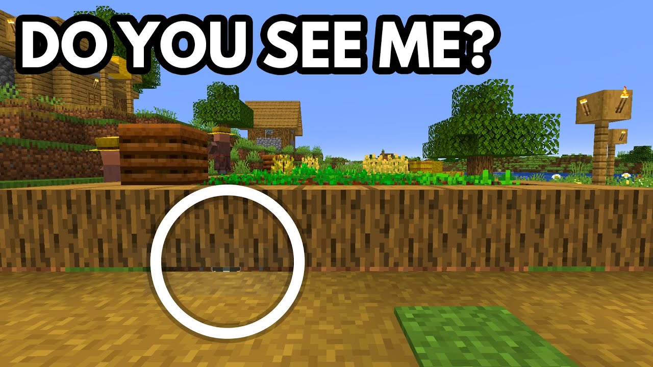 15 Ways to HIDE From Your Friends in Minecraft!