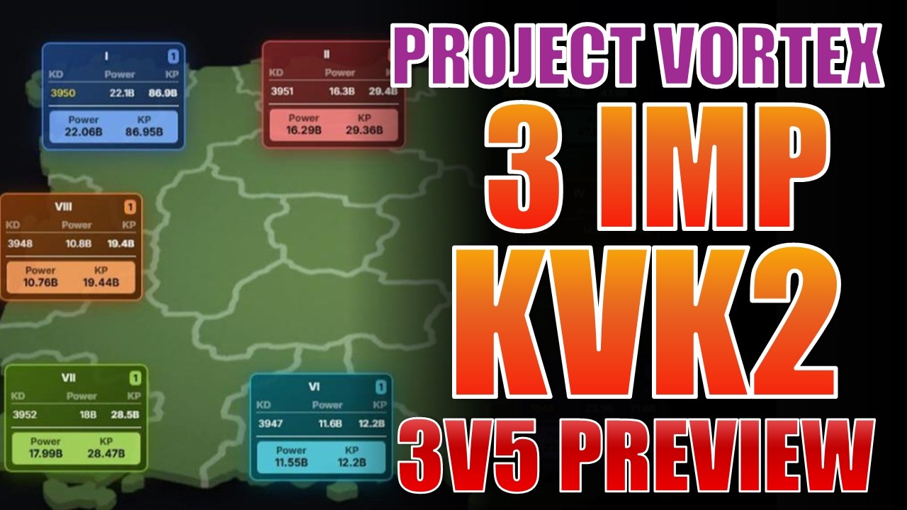 3 Imperium KvK2 Matchup!? Project Vortex 3v5 KvK2 Preview | Rise of ...