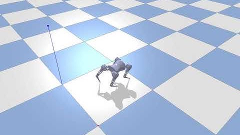 Quadruped Robot Walking in Pybullet Simulation