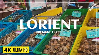 WALKING TOUR IN LORIENT BRETAGNE 4K - Brittany Town - Breton