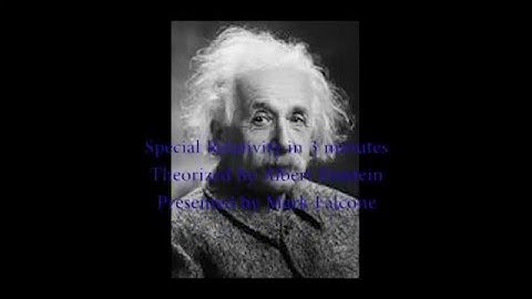 Special Relativity in 3 Minutes