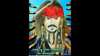 ✍️Desenho (capitão Jack Sparrow)-#drawing #shorts