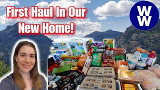 ‏First Grocery Haul In Our NEW HOME! 🛒WEIGHT LOSS Maintenance  Weight Watchers - WW POINTS INCLUDED!