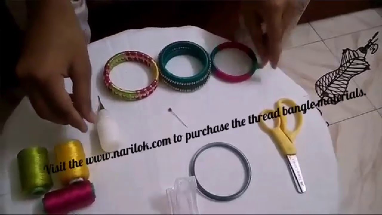 6 Easy DIY Silk Thread Bangles  Handmade Jewellery  YouTube